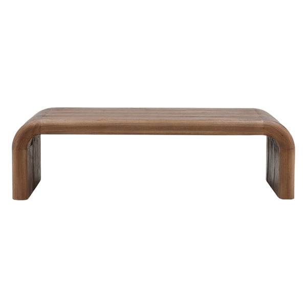 Dovetail Wynne Coffee Table Brown Medium Brown Mindi Wood DOV6506-BRWN