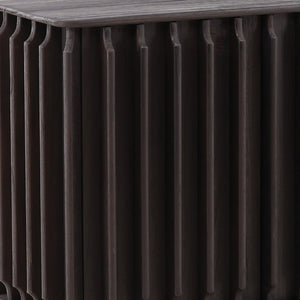 Karina Living Urias Sideboard in Dark Brown - Solid Mindi Wood, Timeless Design for Elegant Storage & Style DOV6518-DKBR