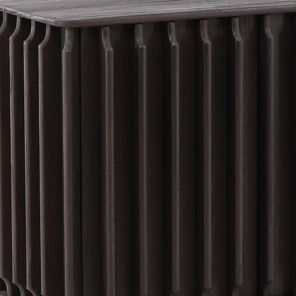 Karina Living Urias Sideboard in Dark Brown - Solid Mindi Wood, Timeless Design for Elegant Storage & Style DOV6518-DKBR