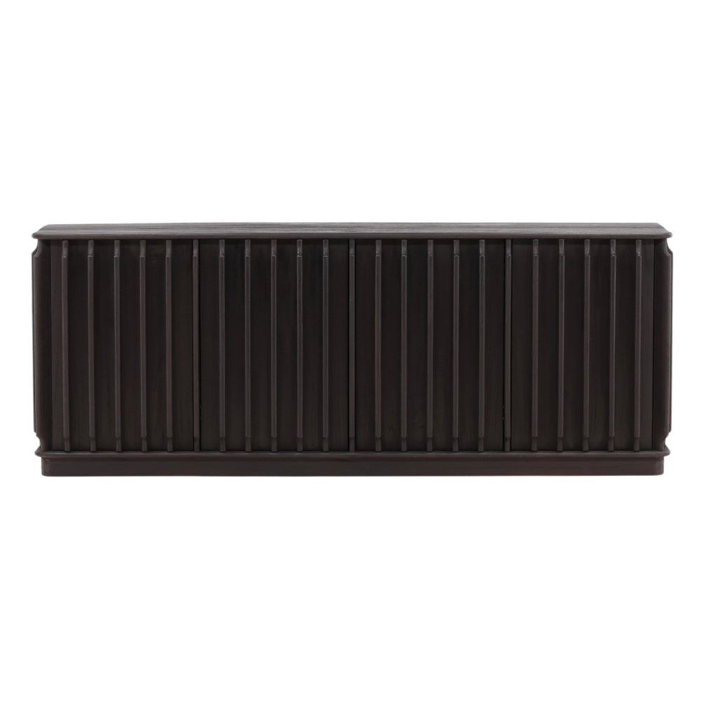 Karina Living Urias Sideboard in Dark Brown - Solid Mindi Wood, Timeless Design for Elegant Storage & Style DOV6518-DKBR