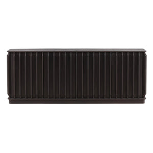 Karina Living Urias Sideboard in Dark Brown - Solid Mindi Wood, Timeless Design for Elegant Storage & Style DOV6518-DKBR