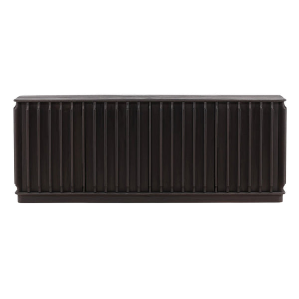 Karina Living Urias Sideboard in Dark Brown - Solid Mindi Wood, Timeless Design for Elegant Storage & Style DOV6518-DKBR