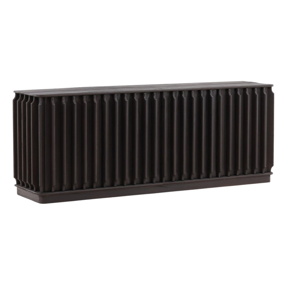 Karina Living Urias Sideboard in Dark Brown - Solid Mindi Wood, Timeless Design for Elegant Storage & Style DOV6518-DKBR