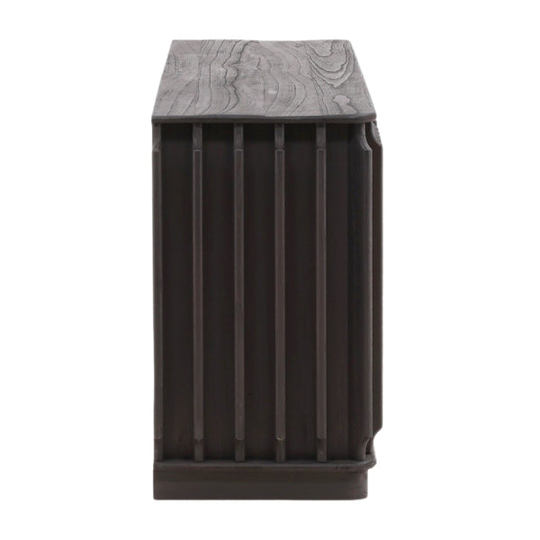 Karina Living Urias Sideboard in Dark Brown - Solid Mindi Wood, Timeless Design for Elegant Storage & Style DOV6518-DKBR