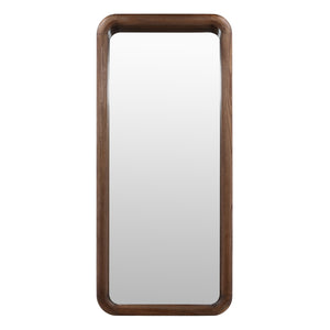 Dovetail Vanessa Mirror Brown Large Brown Mindi Wood DOV6520-BRWN-LG