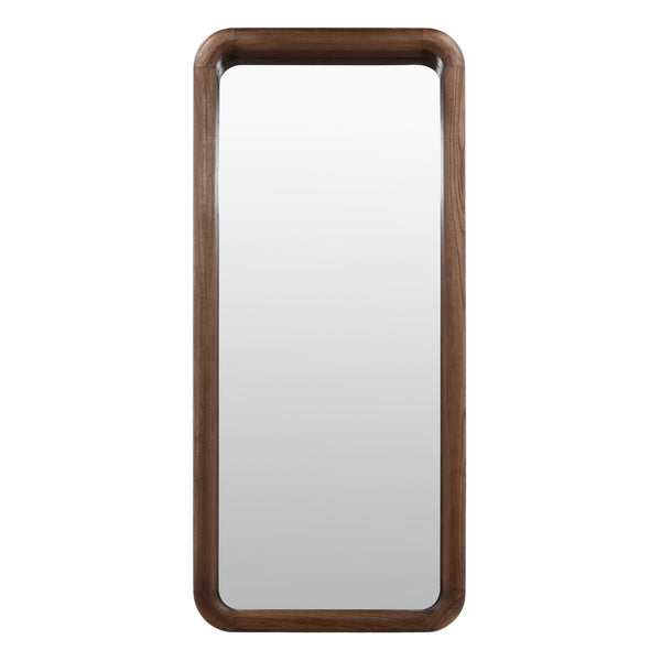 Dovetail Vanessa Mirror Brown Large Brown Mindi Wood DOV6520-BRWN-LG
