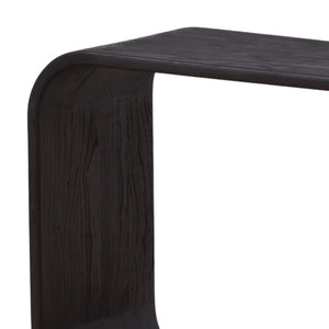 Karina Living Jaimes Console Table in Dark Brown - Elegant Solid Mindi Wood for Entryway or Living Room Decor DOV6525-DKBR