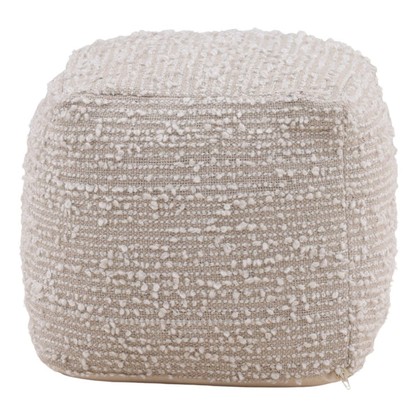 Karina Living Lesbos Pouf - Handwoven Poly Yarn Accent for Versatile Seating, Footrest, or Low Table Use DOV6724