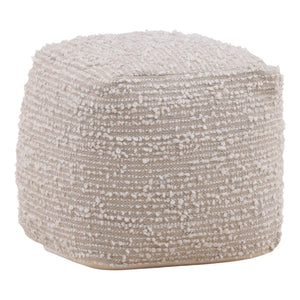 Karina Living Lesbos Pouf - Handwoven Poly Yarn Accent for Versatile Seating, Footrest, or Low Table Use DOV6724