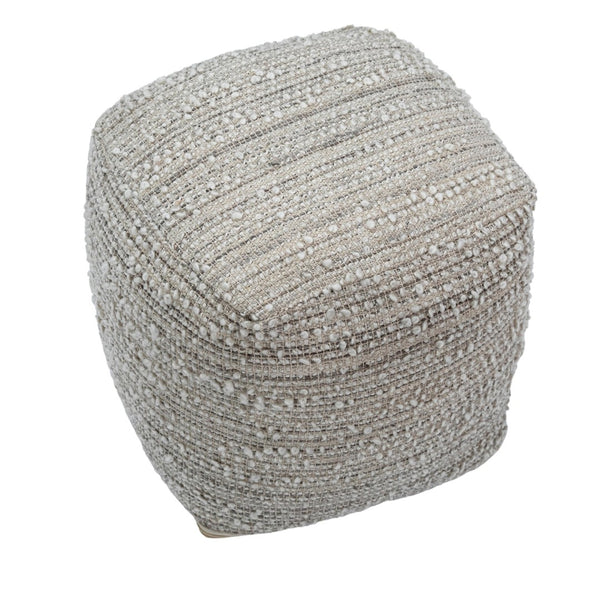 Karina Living Lesbos Pouf - Handwoven Poly Yarn Accent for Versatile Seating, Footrest, or Low Table Use DOV6724