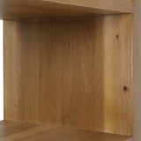 Dovetail Almanza Bookcase Oak Wood and Oak Veneer - Natural 