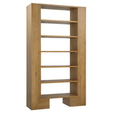 Karina Living Bookcase Oak Wood and Oak Veneer - Natural