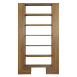 Dovetail Almanza Bookcase Oak Wood and Oak Veneer - Natural 