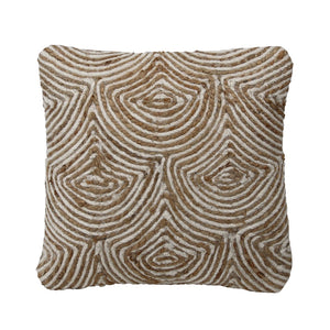 Dovetail Tabitha Pillow Handwoven Wool and Jute - Natural 