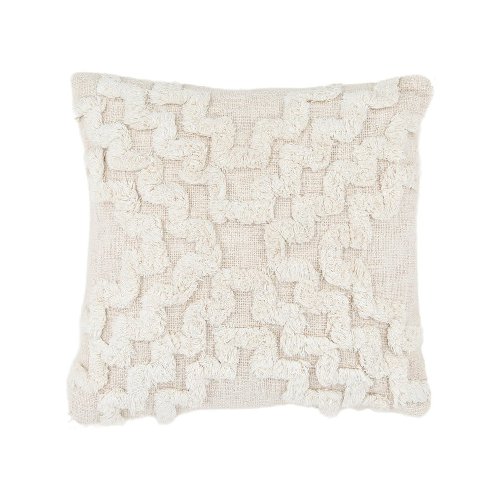 Karina Living Taraji Pillow - Handwoven Cotton Cushion for Modern Comfort & Versatile Home Décor Accents DOV6821