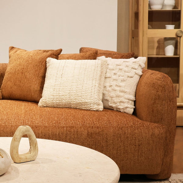 Karina Living Taraji Pillow - Handwoven Cotton Cushion for Modern Comfort & Versatile Home Décor Accents DOV6821