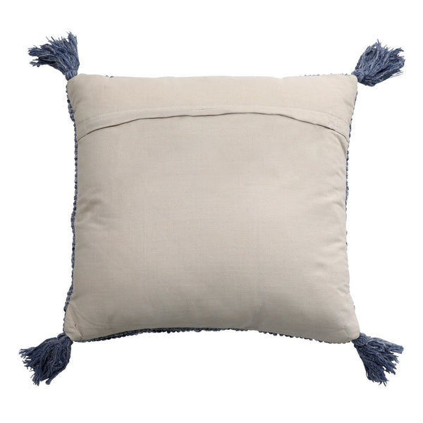 Karina Living Beryl Outdoor Pillow - Handwoven Dark Blue Charm for Durable Comfort on Your Patio or Deck DOV6823