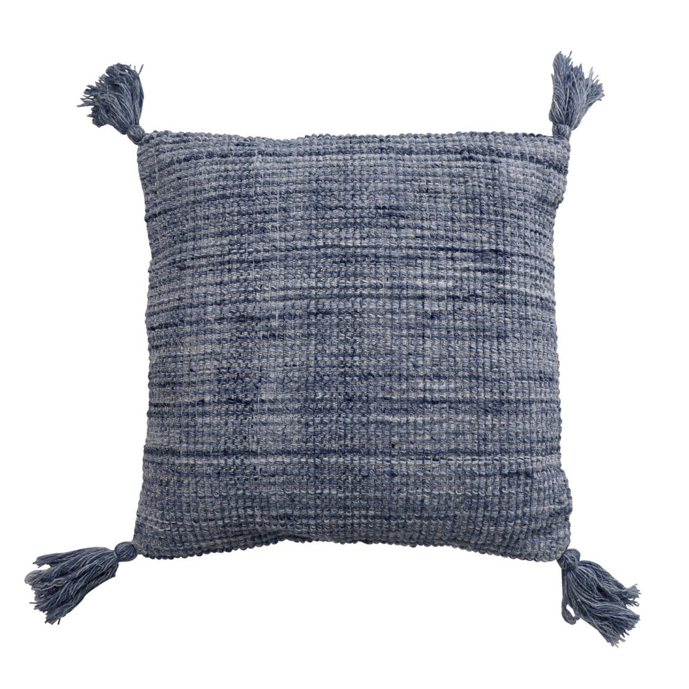 Karina Living Beryl Outdoor Pillow - Handwoven Dark Blue Charm for Durable Comfort on Your Patio or Deck DOV6823
