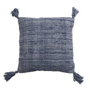 Karina Living Beryl Outdoor Pillow - Handwoven Dark Blue Charm for Durable Comfort on Your Patio or Deck DOV6823