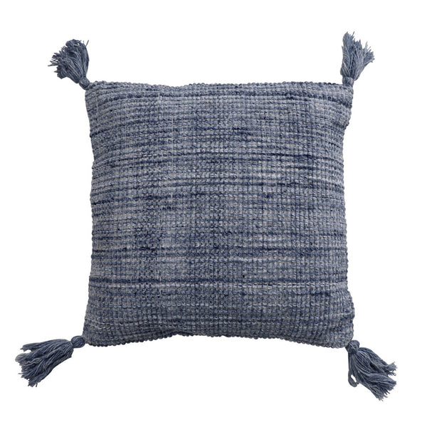 Karina Living Beryl Outdoor Pillow - Handwoven Dark Blue Charm for Durable Comfort on Your Patio or Deck DOV6823