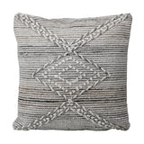 Dovetail,Pillows,,Grey Tones,Handwoven PET Yarn,UPS/FedEx,Gray,,,REGULAR 7,$0 - $250 Chari Outdoor Pillow DOV6830 Dovetail Dovetail