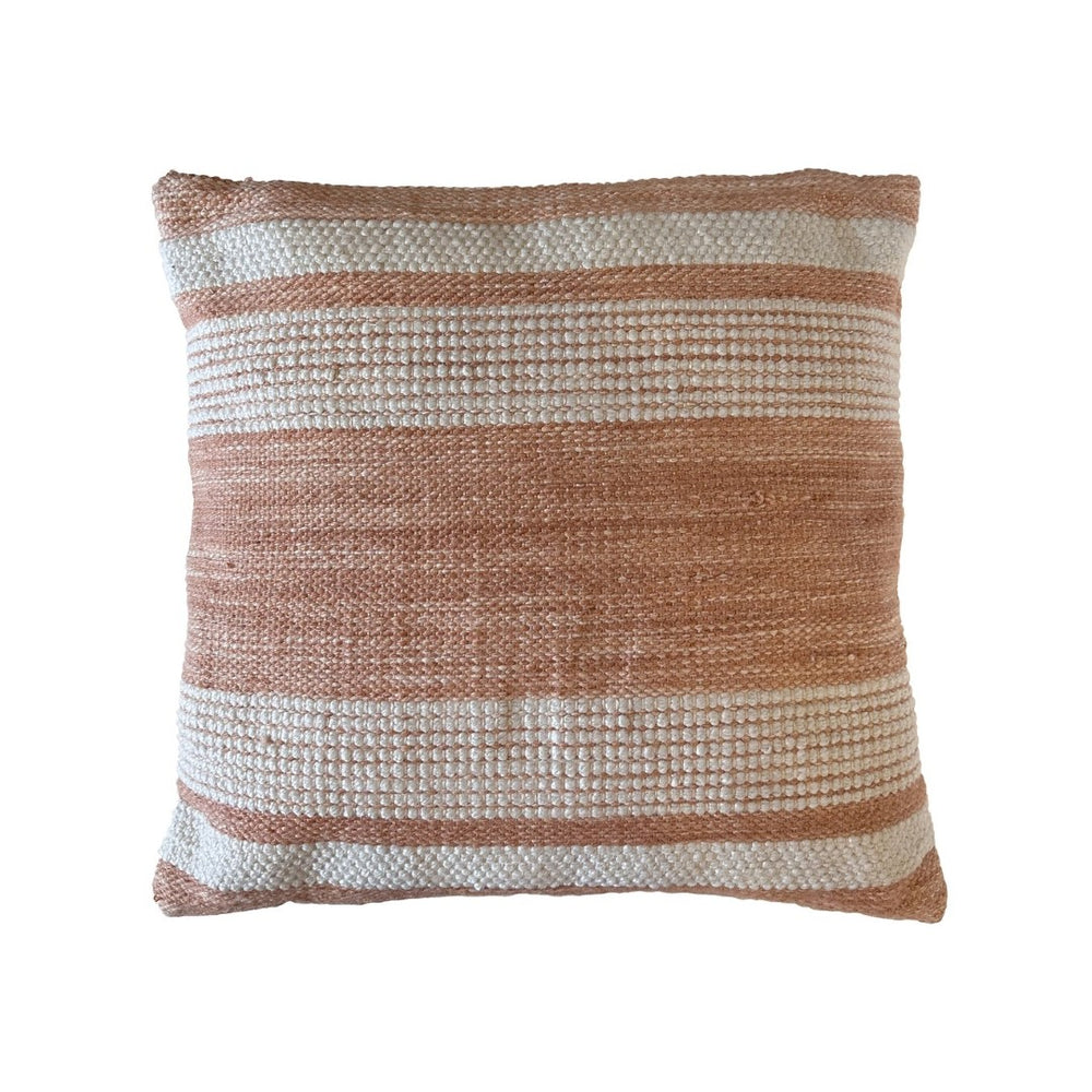 Karina Living Wilfred Pillow in Terracotta - Handwoven Accent Cushion for Cozy Home Decor & Comfort Support DOV6876-TRIV