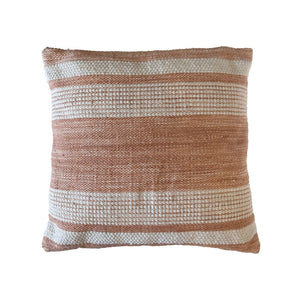 Karina Living Wilfred Pillow in Terracotta - Handwoven Accent Cushion for Cozy Home Decor & Comfort Support DOV6876-TRIV