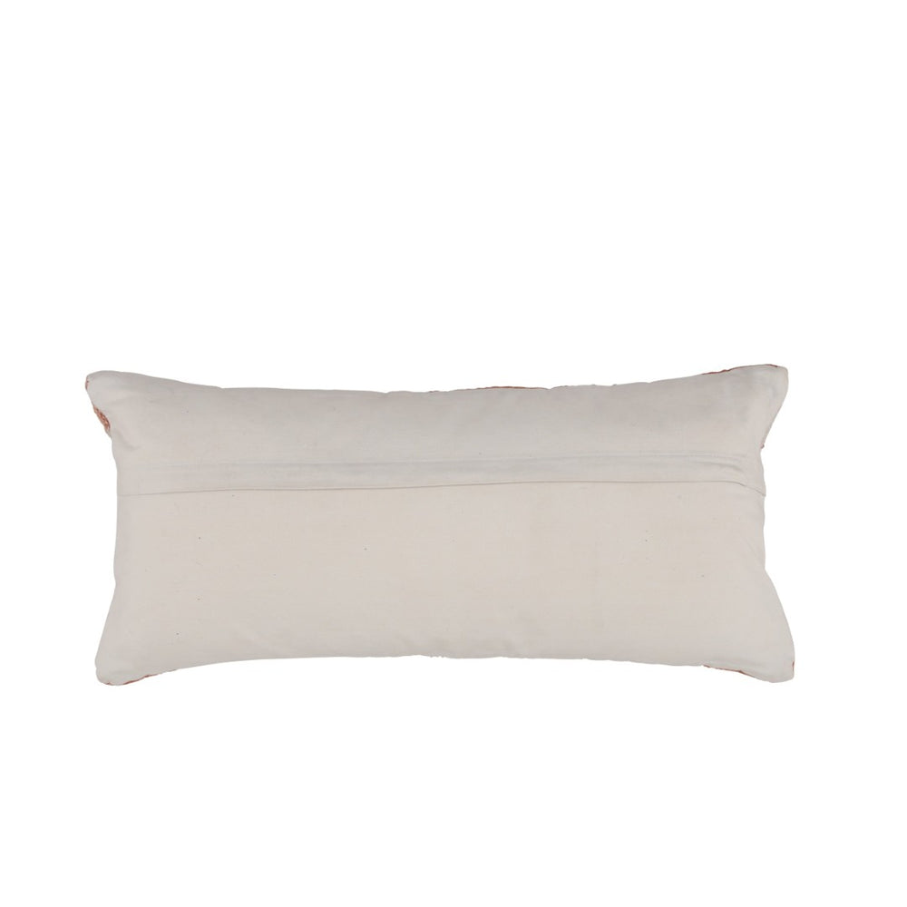 Karina Living Penelope Pillow in Terracotta & Ivory - Handwoven Accent for Cozy Living Spaces & Elegant Decor DOV6877-TRIV