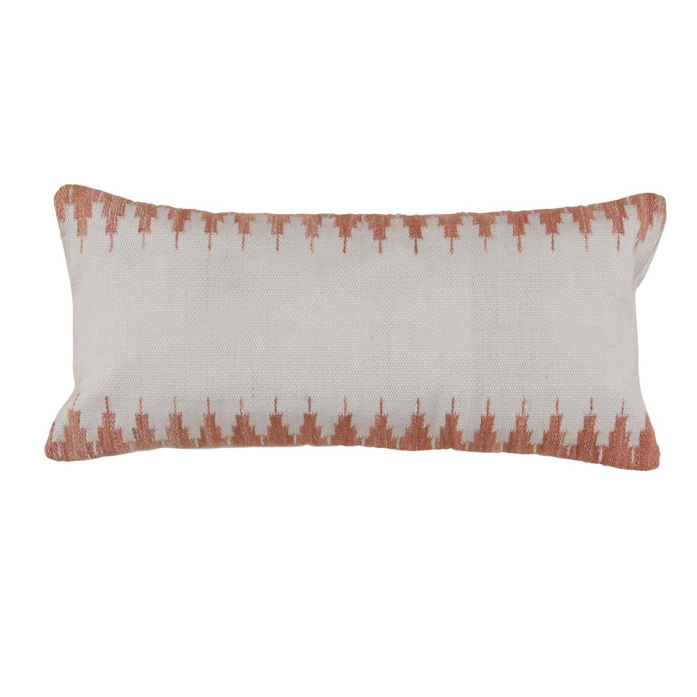 Karina Living Penelope Pillow in Terracotta & Ivory - Handwoven Accent for Cozy Living Spaces & Elegant Decor DOV6877-TRIV