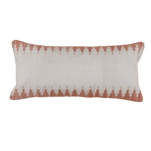 Karina Living Penelope Pillow in Terracotta & Ivory - Handwoven Accent for Cozy Living Spaces & Elegant Decor DOV6877-TRIV