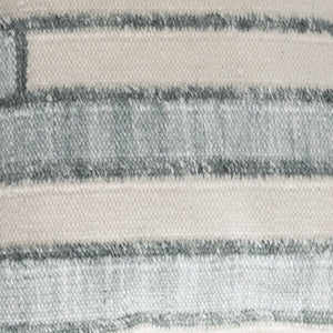 Karina Living Ashma Pillow – Eco-Friendly Seafoam Green & Ivory Cushion for Coastal Chic Home Decor & Comfort DOV6880-GREN