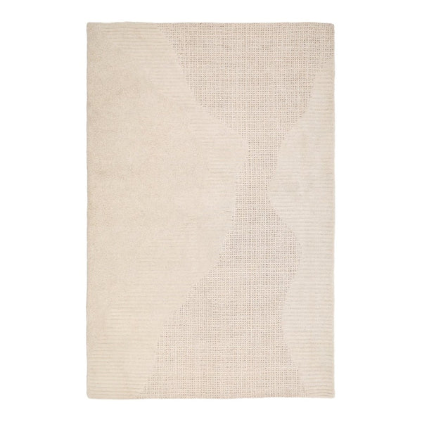 Karina Living Barthelemy Rug Ivory 6x9 - Handcrafted Wool Luxury for Living Room, Bedroom & Elegant Spaces DOV6931-IVRY-6X9