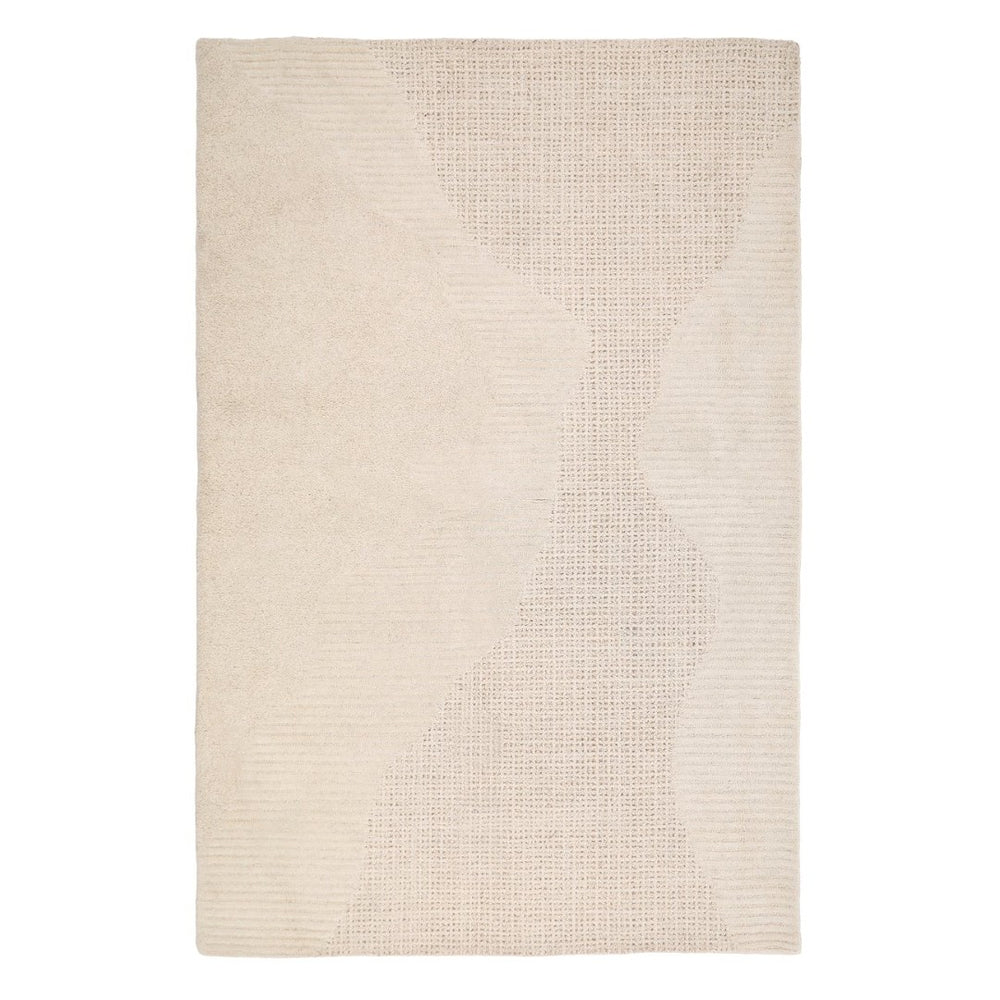Karina Living Barthelemy Rug Ivory 8x10 - Hand-Tufted Wool Area Rug for Elegant Living Spaces & Cozy Comfort DOV6931-IVRY-8X10