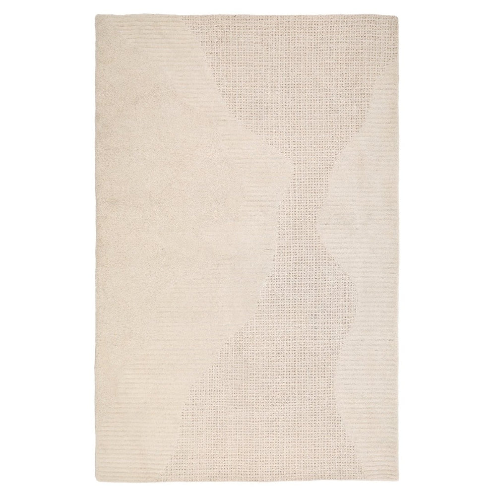 Karina Living Barthelemy Rug Ivory 9x12 - Hand-Tufted Wool Beauty for Elegant Living Spaces & Timeless Style DOV6931-IVRY-9X12