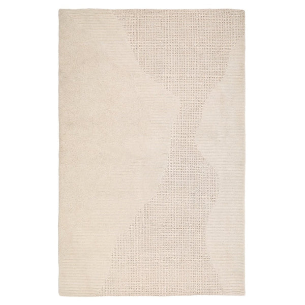 Karina Living Barthelemy Rug Ivory 9x12 - Hand-Tufted Wool Beauty for Elegant Living Spaces & Timeless Style DOV6931-IVRY-9X12