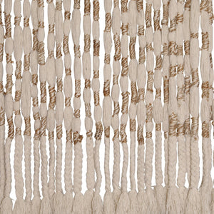 Karina Living Iliana Wall Hanging - Hand-Knitted Wool & Jute Art for Rustic Boho Home Decor & Cozy Spaces DOV6935-NATL