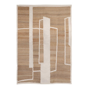 Karina Living Lark Rug Natural 6x9 - Handwoven Wool & Jute with Elegant Texture for Modern & Coastal Décor DOV6938-NATL-6X9