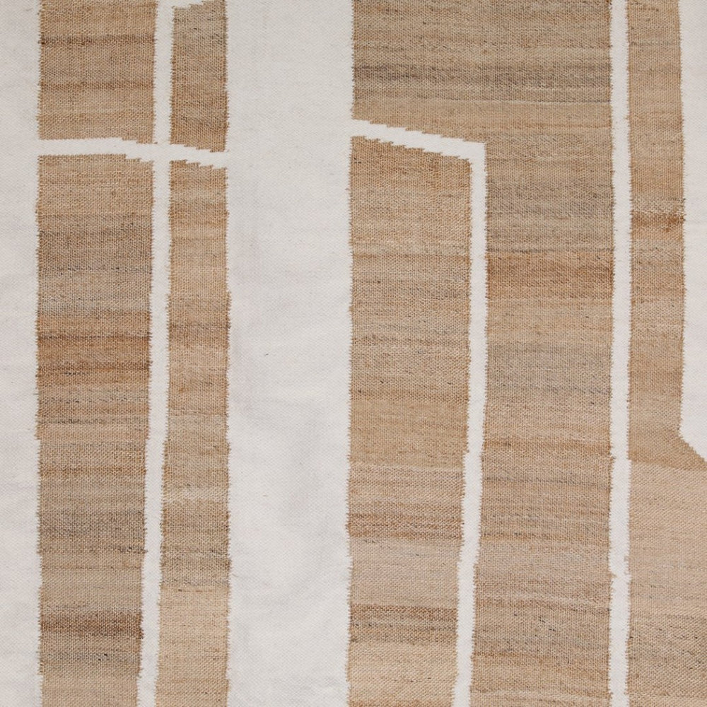 Karina Living Lark Rug Natural 9x12 - Handwoven Wool & Jute, Low Profile, Versatile for Modern & Rustic Spaces DOV6938-NATL-9X12