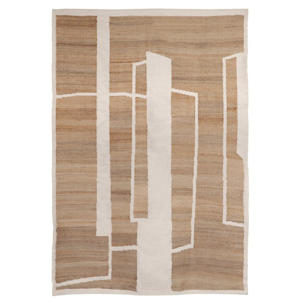 Karina Living Lark Rug Natural 9x12 - Handwoven Wool & Jute, Low Profile, Versatile for Modern & Rustic Spaces DOV6938-NATL-9X12
