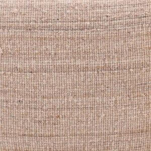 Karina Living Yaelle Stool Beige - Handcrafted Accent Seat with Soft Wool Blend Upholstery for Any Room Decor DOV6940-BEIG