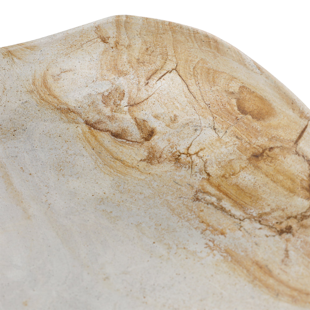 Dovetail,Decorative Art Pieces,,Natural,Palimanan Stone,UPS/FedEx,Light Brown,,Metal,,REGULAR 15,$0 - $250 Soto Bowl DOV71004-NATL Dovetail Dovetail