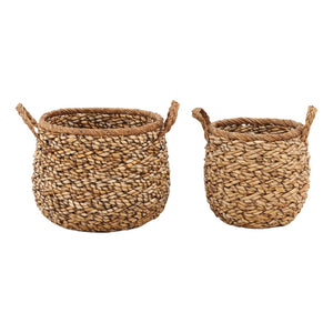 Karina Living Remigio Woven Basket Set of 2 - Stylish Natural Storage Baskets for Home Decor & Organization DOV71026-NATL