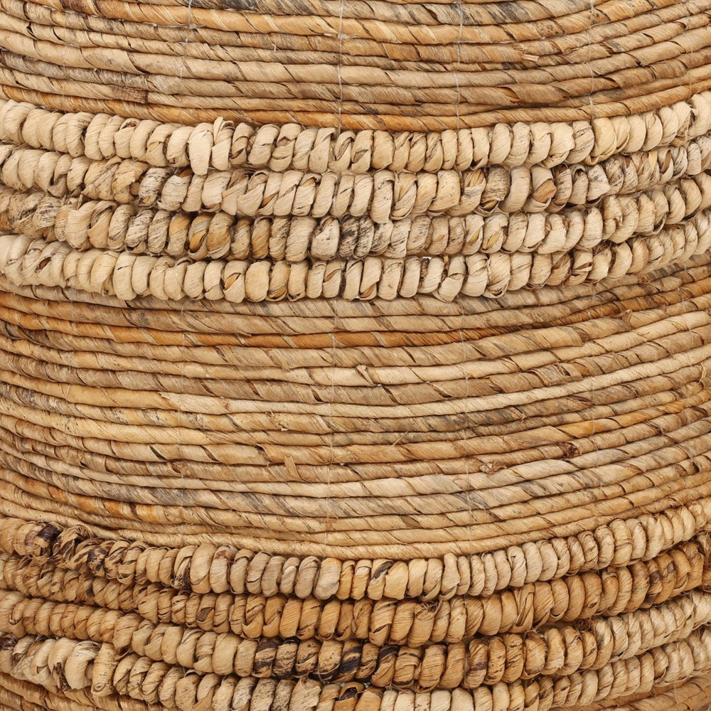 Karina Living Zephyr Woven Basket Set of 3 - Handcrafted Banana Leaf Storage Baskets for Home Organization & Decor DOV71029-NATL