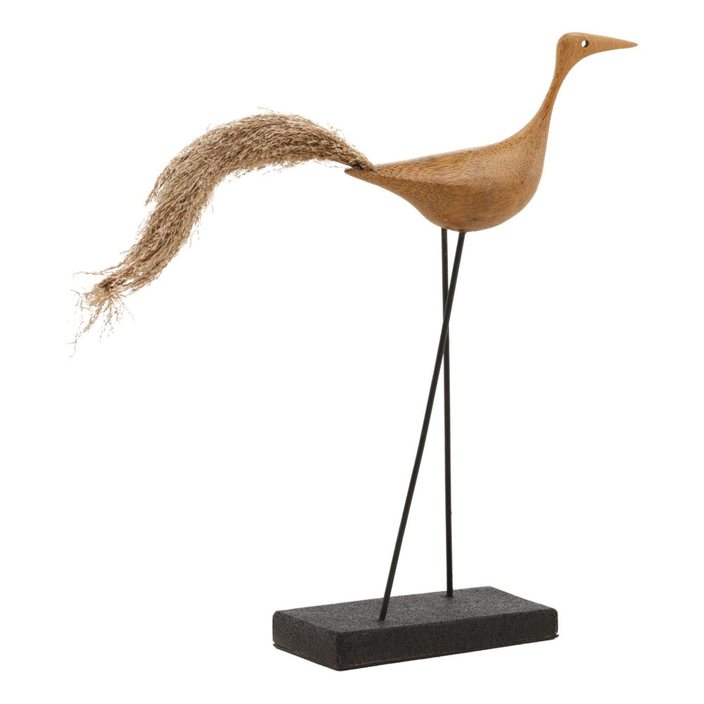 Karina Living Dianthe Sculpture Natural - Elegant Bamboo & Metal Accent Piece for Modern Home Décor Display DOV71034-NATL