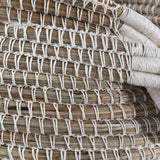 Dovetail Dwight Basket Seagrass and Cotton Rope - Light Natural and White