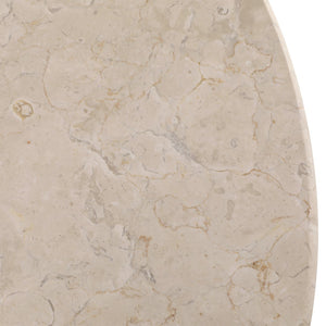 Dovetail Oja Coffee Table Oak Wood, Oak Veneer and Marble - Natural Wash and Cream