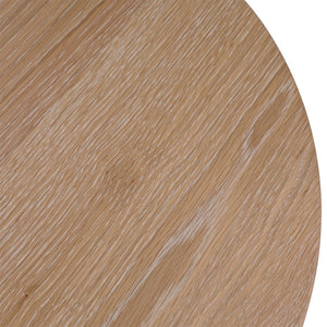 Dovetail June Dining Table Oak Wood and Oak Veneer - Natural 