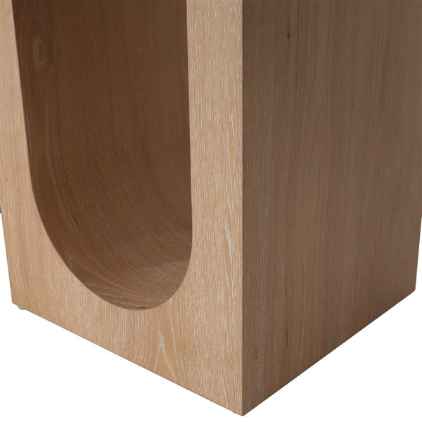 Dovetail June Dining Table Oak Wood and Oak Veneer - Natural 