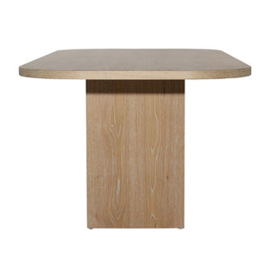 Dovetail June Dining Table Oak Wood and Oak Veneer - Natural 