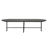 Dovetail Leigh Coffee Table Black Black Micro Cement and Metal DOV74002-BLCK